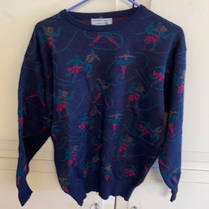 Navy Ice Skater Sweater